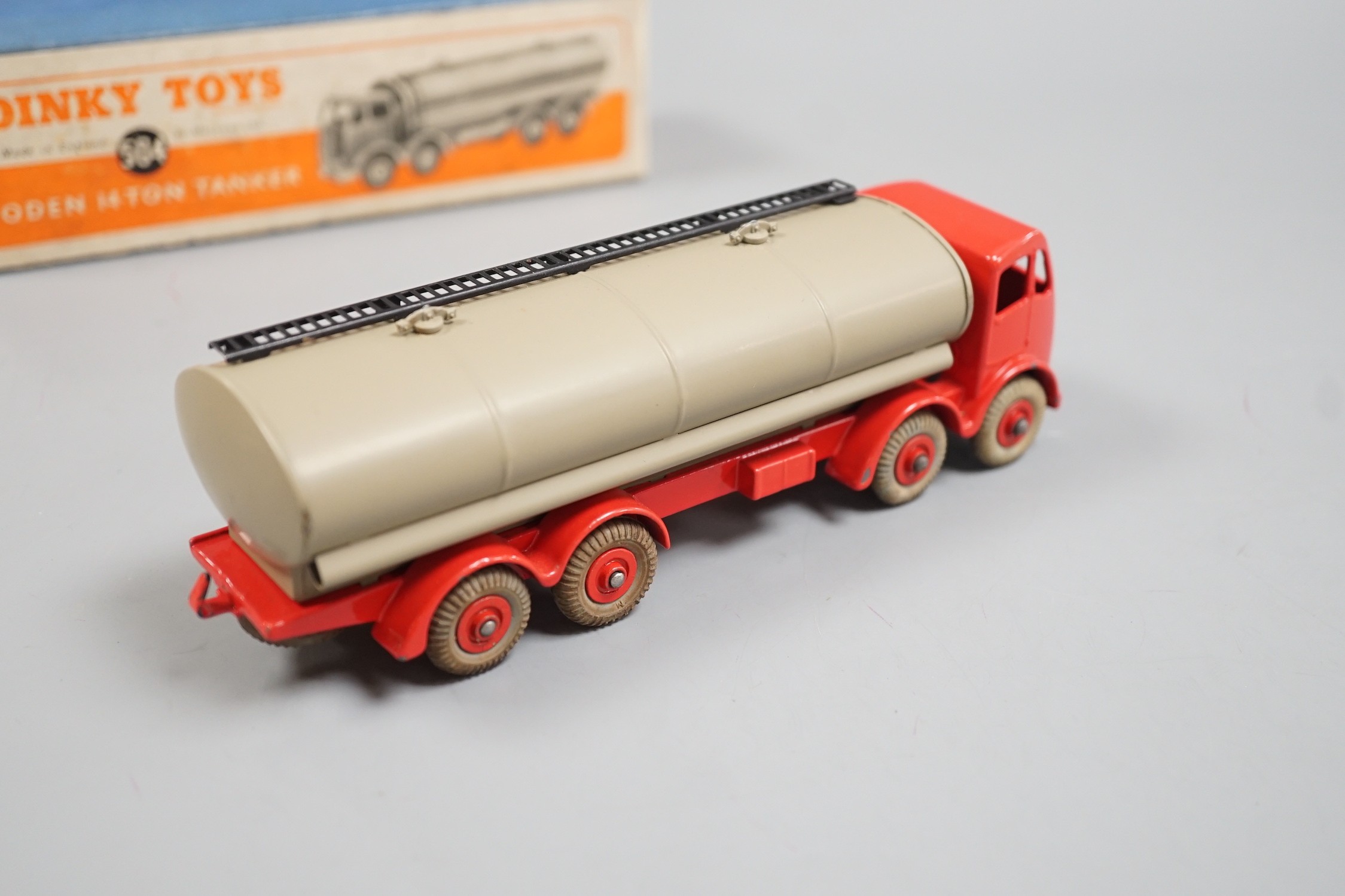 A boxed Dinky Toys 504 tanker